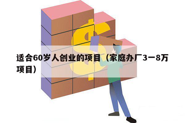 适合60岁人创业的项目(家庭办厂3一8万项目)