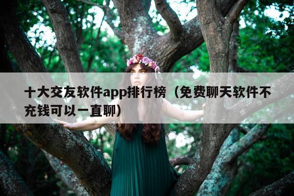 十大交友软件app排行榜（免费聊天软件不充钱可以一直聊）