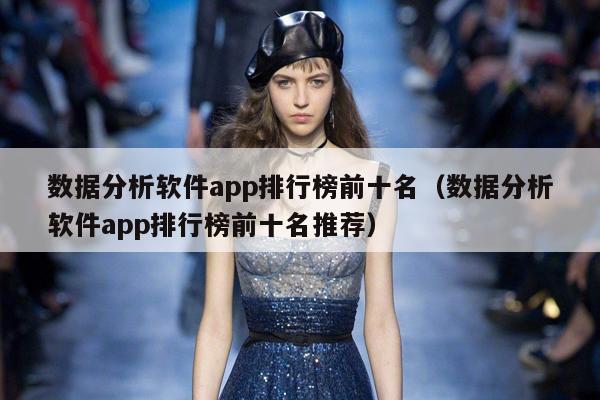 数据分析软件app排行榜前十名（数据分析软件app排行榜前十名推荐）