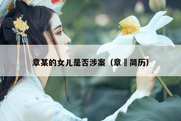 章某的女儿是否涉案（章琎简历）