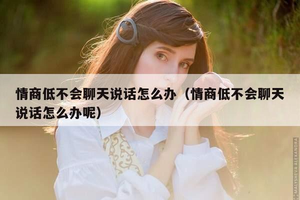 情商低不会聊天说话怎么办（情商低不会聊天说话怎么办呢）