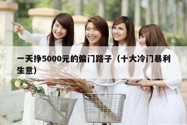 一天挣5000元的偏门路子（十大冷门暴利生意）