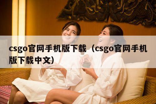 csgo官网手机版下载（csgo官网手机版下载中文）