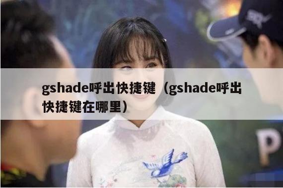 gshade呼出快捷键（gshade呼出快捷键在哪里）