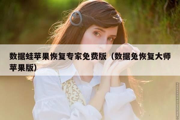 数据蛙苹果恢复专家免费版（数据兔恢复大师苹果版）