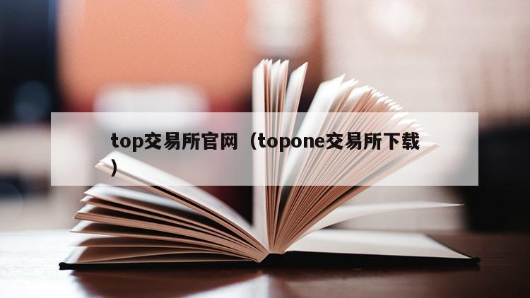 top交易所官网（topone交易所下载）