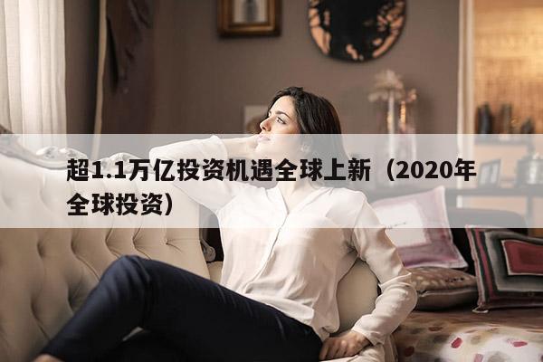 超1.1万亿投资机遇全球上新（2020年全球投资）