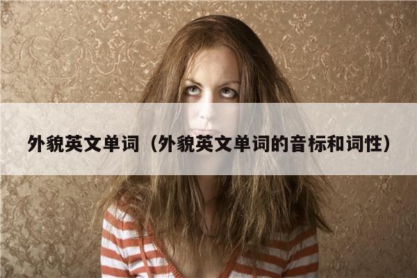 外貌英文单词（外貌英文单词的音标和词性）