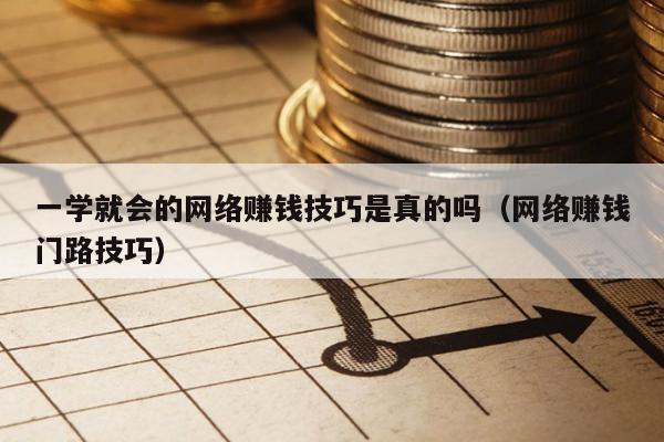 一学就会的网络赚钱技巧是真的吗（网络赚钱门路技巧）