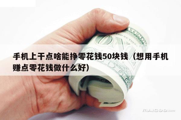 手机上干点啥能挣零花钱50块钱（想用手机赚点零花钱做什么好）