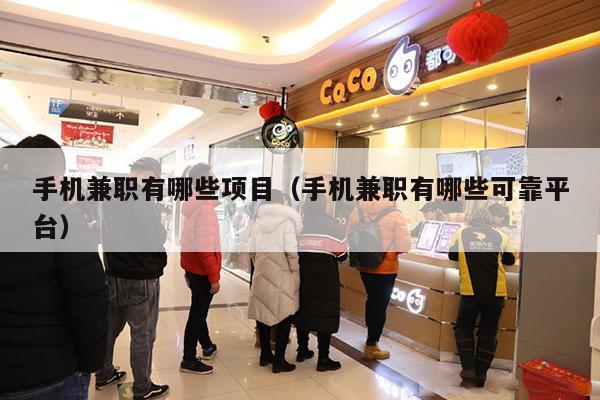 手机兼职有哪些项目（手机兼职有哪些可靠平台）