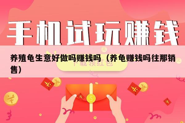 养殖龟生意好做吗赚钱吗（养龟赚钱吗往那销售）