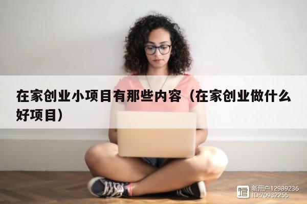 在家创业小项目有那些内容（在家创业做什么好项目）