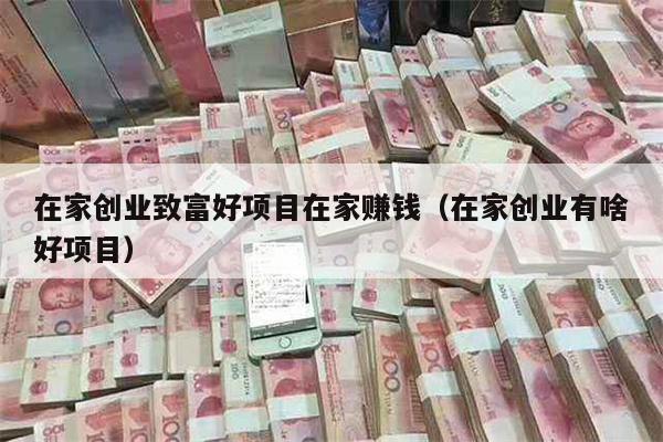 在家创业致富好项目在家赚钱(在家创业有啥好项目)